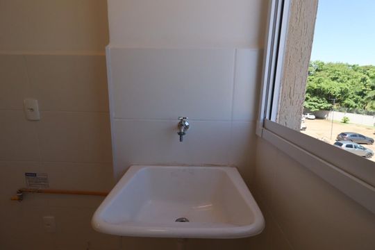 Cozinha de apartamento para alugar com 2 quartos, 43m² em Via Norte, Ribeirão Preto