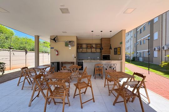 Área comum - Churrasqueira de apartamento para alugar com 2 quartos, 43m² em Via Norte, Ribeirão Preto