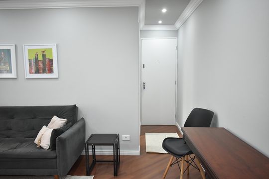 Sala de apartamento para alugar com 1 quarto, 43m² em Vila Clementino, São Paulo