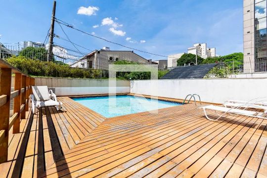 Área comum - Piscina de apartamento para alugar com 1 quarto, 43m² em Vila Clementino, São Paulo