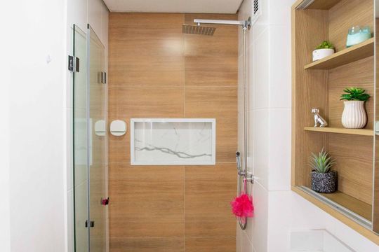 Banheiro de apartamento para alugar com 2 quartos, 47m² em Piraporinha, Diadema