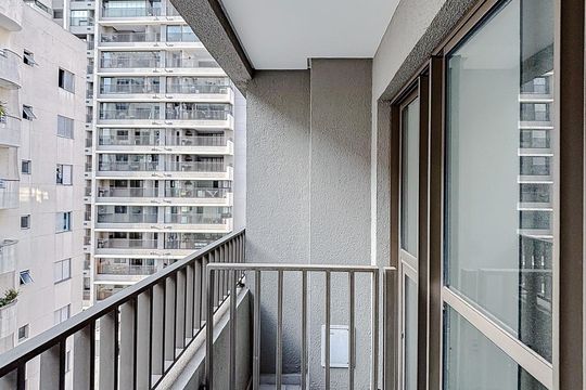Varanda de kitnet/studio à venda com 1 quarto, 23m² em Tatuapé, São Paulo