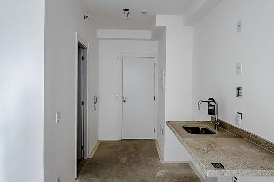 Cozinha de kitnet/studio à venda com 1 quarto, 23m² em Tatuapé, São Paulo