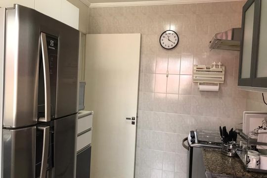 Cozinha de apartamento à venda com 2 quartos, 58m² em Jardim Novo Campos Eliseos, Campinas