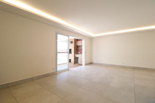 Sala de apartamento para alugar com 3 quartos, 109m² em Jardim Karaíba, Uberlândia
