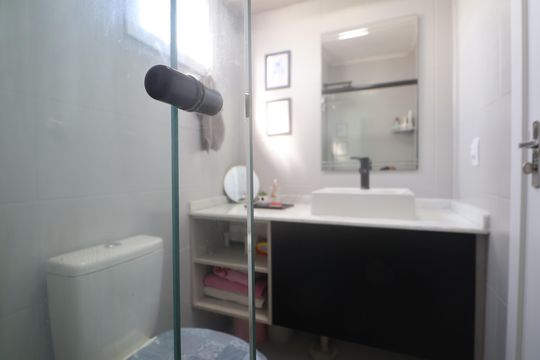 Banheiro de apartamento para alugar com 2 quartos, 55m² em Fátima, Canoas