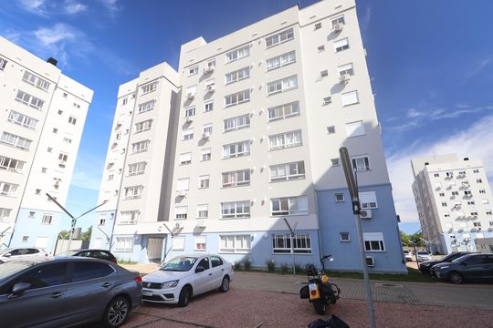 Fachada do bloco de apartamento para alugar com 2 quartos, 55m² em Fátima, Canoas