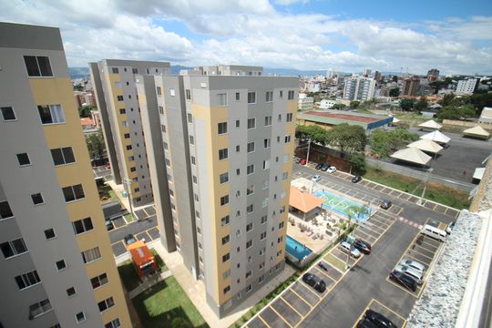 Vista de apartamento para alugar com 2 quartos, 45m² em Bairro da Glória, Contagem