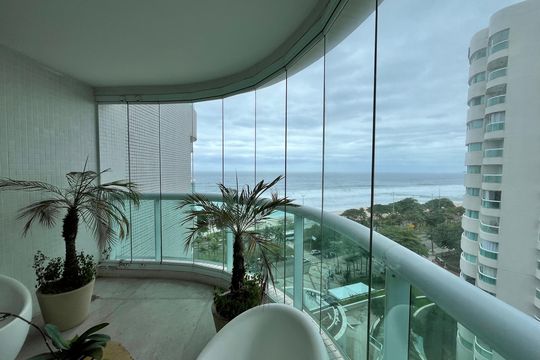 Varanda de kitnet/studio para alugar com 1 quarto, 48m² em Barra da Tijuca, Rio de Janeiro