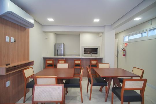 Área comum - Salão de festas de apartamento para alugar com 2 quartos, 77m² em Scharlau, São Leopoldo