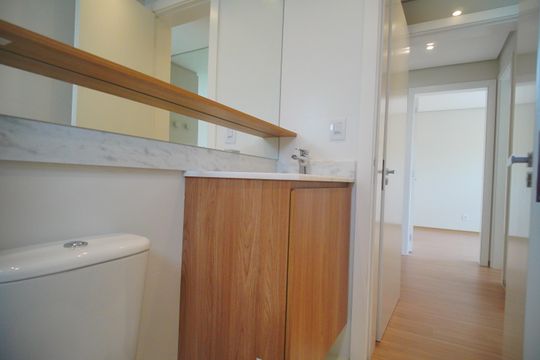 Banheiro da Suíte de apartamento para alugar com 2 quartos, 77m² em Scharlau, São Leopoldo
