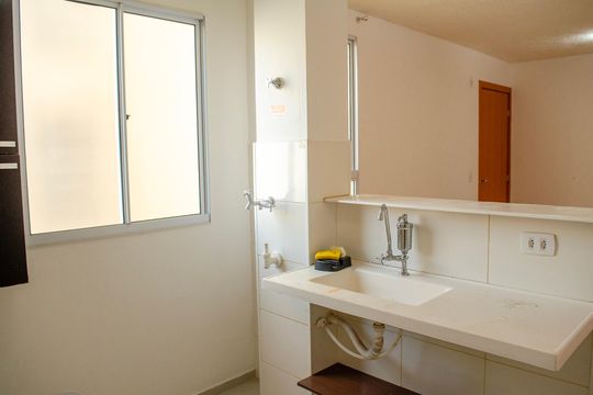 Cozinha de apartamento para alugar com 2 quartos, 39m² em Setor Vila João Vaz, Goiânia