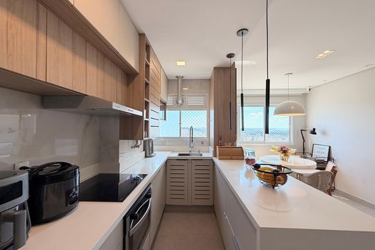Cozinha de apartamento à venda com 2 quartos, 109m² em Cidade Luíza, Jundiaí