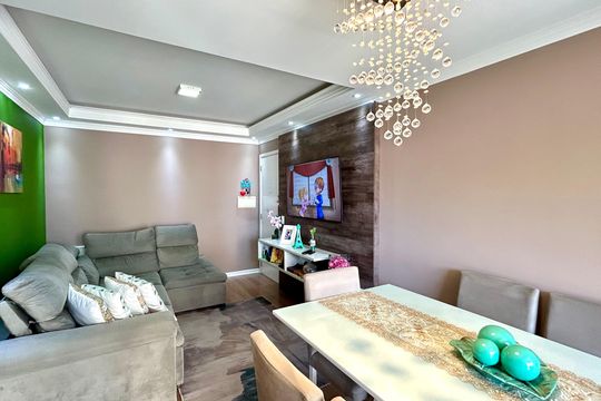 Sala de apartamento à venda com 2 quartos, 59m² em Picanço, Guarulhos