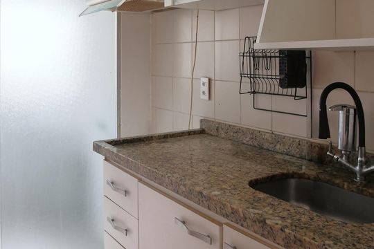 Cozinha de apartamento para alugar com 2 quartos, 49m² em Cidade Ademar, São Paulo