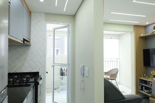 Cozinha de apartamento para alugar com 3 quartos, 47m² em Artur Alvim, São Paulo