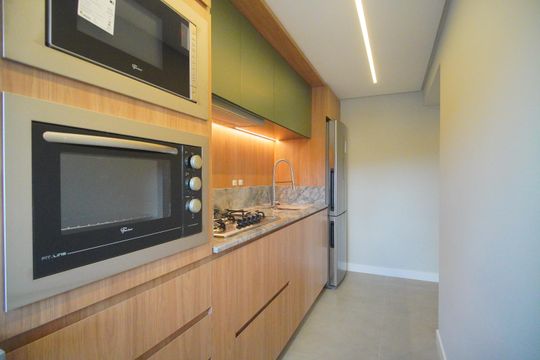Cozinha de apartamento à venda com 3 quartos, 98m² em Scharlau, São Leopoldo