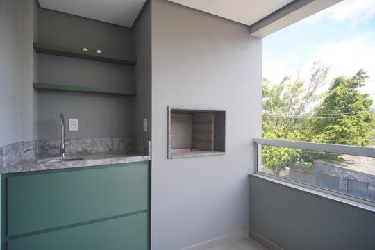 Varanda da Sala de apartamento à venda com 3 quartos, 98m² em Scharlau, São Leopoldo