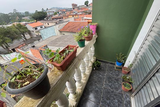 Varanda quarto de casa à venda com 2 quartos, 135m² em Alianca, Ribeirão Pires