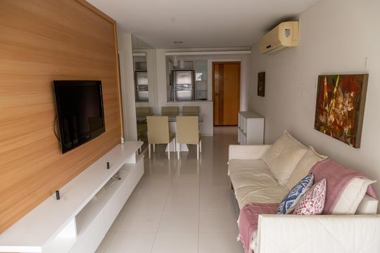 Sala de apartamento para alugar com 3 quartos, 85m² em Barra da Tijuca, Rio de Janeiro
