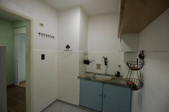 Cozinha e Área de Serviço de apartamento para alugar com 1 quarto, 45m² em Itararé, Santos