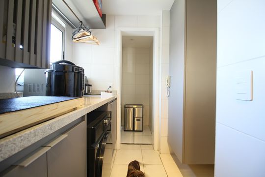 Área de Serviço de apartamento à venda com 3 quartos, 92m² em Jardim Henriqueta, Taboão da Serra