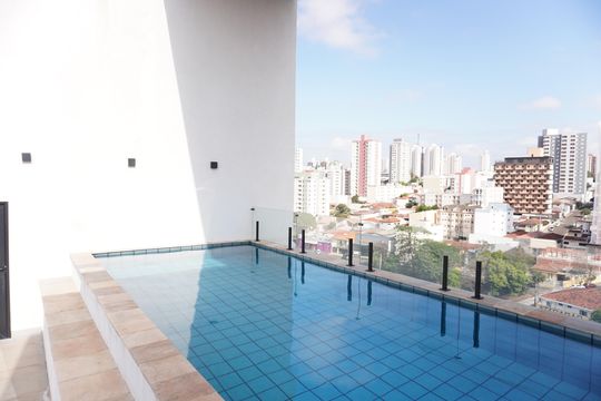 Área comum - Piscina de apartamento para alugar com 1 quarto, 20m² em Parque Arnold Schimidt, São Carlos