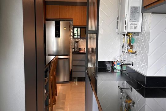 Cozinha de apartamento à venda com 2 quartos, 68m² em Vila Mariana, São Paulo
