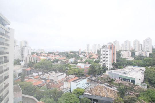 Vista Varanda da Sala de apartamento para alugar com 3 quartos, 80m² em Morumbi, São Paulo