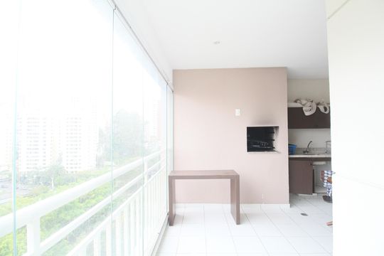 Varanda da Sala de apartamento para alugar com 3 quartos, 80m² em Morumbi, São Paulo