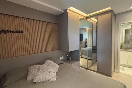 Suíte de apartamento para alugar com 1 quarto, 43m² em Cidade Monções, São Paulo