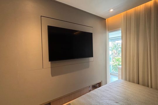 Suíte de apartamento para alugar com 1 quarto, 43m² em Cidade Monções, São Paulo