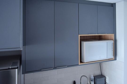 Cozinha de kitnet/studio para alugar com 1 quarto, 25m² em Consolação, São Paulo