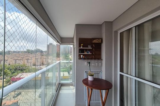 Varanda da Sala de apartamento para alugar com 2 quartos, 57m² em Jardim Valdibia, São Bernardo do Campo