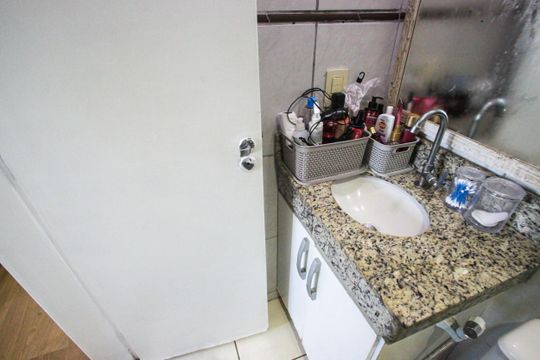 Banheiro da Suíte de apartamento à venda com 2 quartos, 54m² em Taquara, Rio de Janeiro