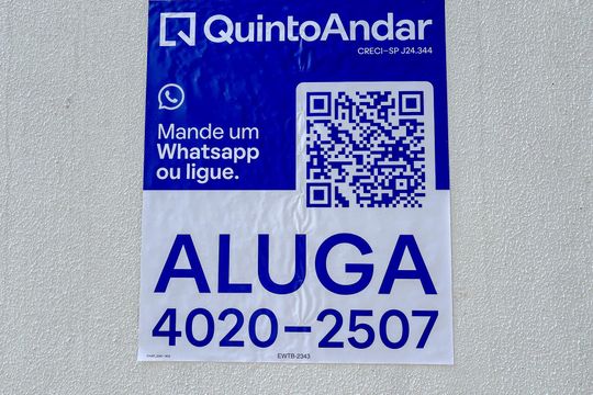 Placa de apartamento para alugar com 2 quartos, 59m² em Tatuapé, São Paulo