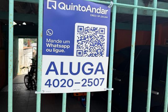 Placa  de casa para alugar com 1 quarto, 50m² em Jardim Via Anchieta, São Bernardo do Campo