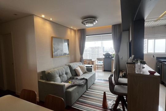 Sala de apartamento à venda com 2 quartos, 68m² em Tatuapé, São Paulo