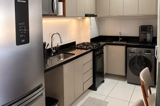Cozinha de apartamento à venda com 2 quartos, 34m² em Freguesia do Ó, São Paulo