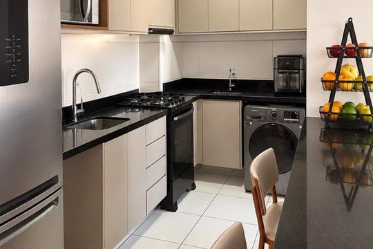 Cozinha de apartamento à venda com 2 quartos, 34m² em Freguesia do Ó, São Paulo