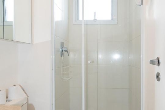 Banheiro de kitnet/studio à venda com 1 quarto, 29m² em Bela Vista, São Paulo