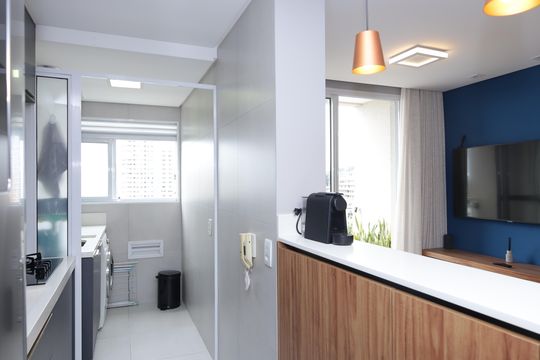 Cozinha de apartamento à venda com 2 quartos, 55m² em Vila Santana, São Paulo