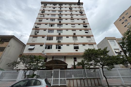 Fachada de apartamento para alugar com 1 quarto, 60m² em José Menino, Santos