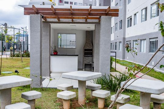 Área comum - Churrasqueira de apartamento para alugar com 2 quartos, 36m² em Jaraguá, São Paulo