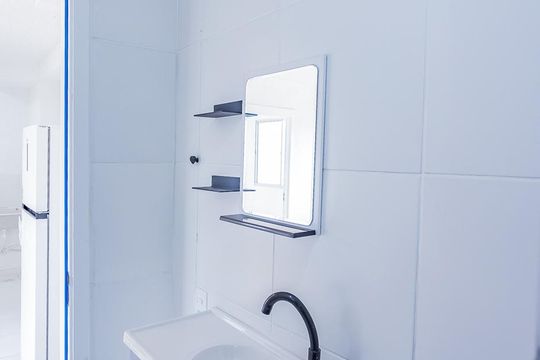 Banheiro de apartamento para alugar com 2 quartos, 36m² em Jaraguá, São Paulo