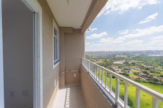Sacada da Sala de apartamento para alugar com 2 quartos, 42m² em Jardim Paraiso de Viracopos, Campinas
