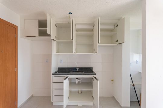 Cozinha de apartamento para alugar com 2 quartos, 42m² em Jardim Paraiso de Viracopos, Campinas
