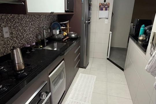 Cozinha de apartamento à venda com 2 quartos, 72m² em Santa Maria, São Caetano do Sul