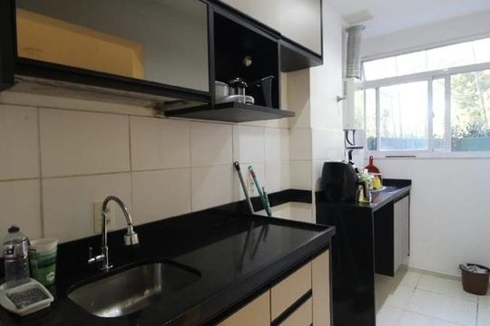 Cozinha de apartamento à venda com 2 quartos, 65m² em Vargem Grande, Rio de Janeiro