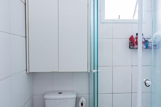 Banheiro de apartamento para alugar com 2 quartos, 48m² em Vila Barreto, São Paulo